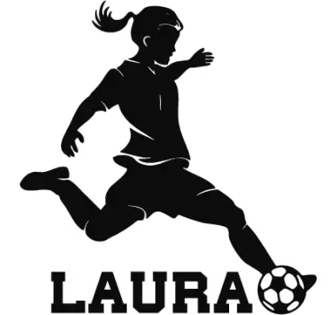 Személyre szabható futball-futball matrica - TenStickers