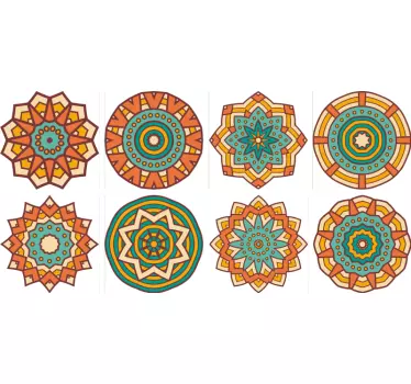 Kaleidoszkópos csempe matrica - TenStickers