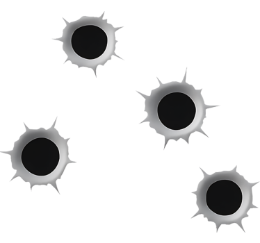 Golyónyomok matrica bicikli - TenStickers
