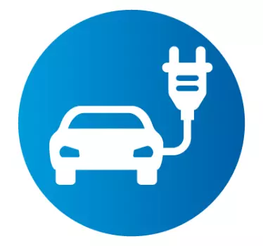 Elektromos autó matrica - TenStickers