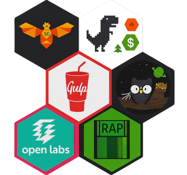 Egyedi hatszögletű matricabomba Laptop matrica - TenStickers