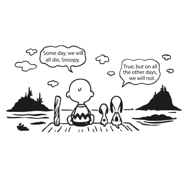 Snoopy és charlie lake lakókocsi matrica - TenStickers