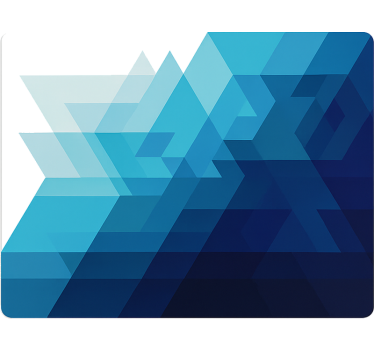 Kék háromszögek kialakítása kisteherautó matrica - TenStickers
