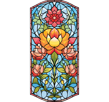 Zöld mozaik design matrica ajtók - TenStickers