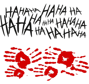 Joker stílusú oldalsó grafika autó matrica - TenStickers