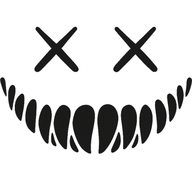 Mosolygós szemek autó matrica - TenStickers
