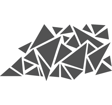 Geometrikus háromszögek autó matrica - TenStickers