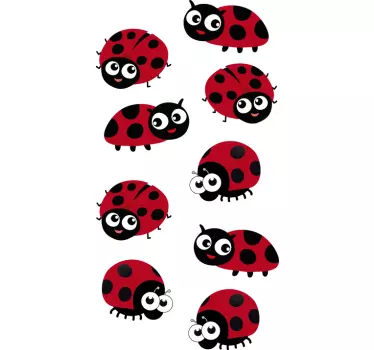 Katicabogarak autó matrica készlet - TenStickers