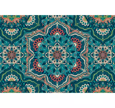 Laptop matrica kék mandala - TenStickers