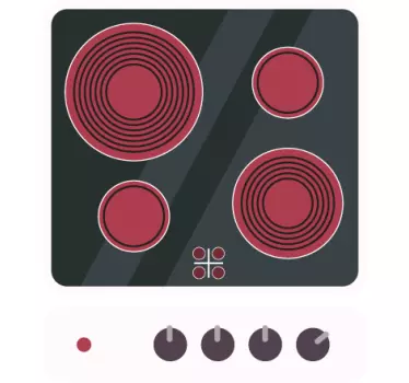 Kerámia tűzhely készülék matricák - TenStickers