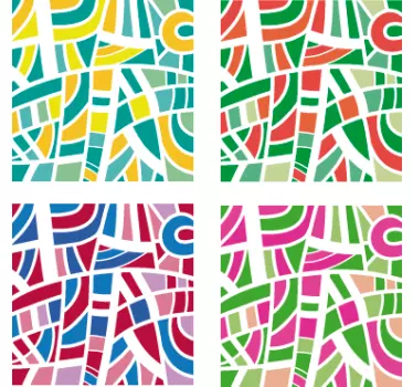 Tarka csempe absztrakt matrica - TenStickers