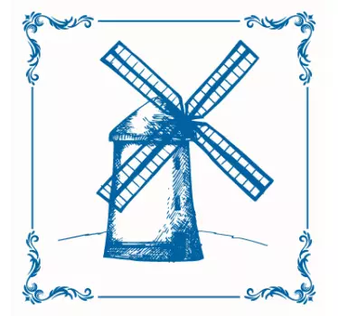 Holland malom csempe matrica - TenStickers