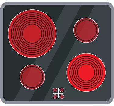 Elektromos főzőlap matrica - TenStickers