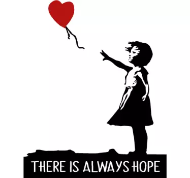 Banksy mindig remélem a falmatricát - TenStickers
