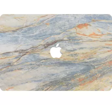 Márvány macbook matrica - TenStickers