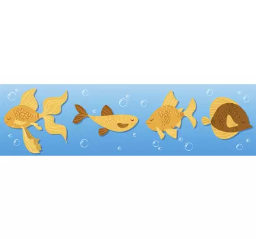Aranyhal gyermekek állatfal matrica - TenStickers