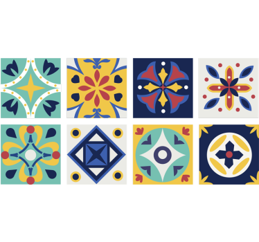 Színes konyha csempe matrica - TenStickers