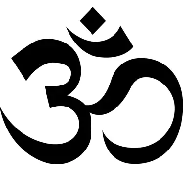 Om hinduizmus szimbólum üveg ajtó matrica - TenStickers