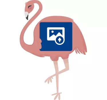 Flamingó fotótartó matrica gyerekeknek - TenStickers
