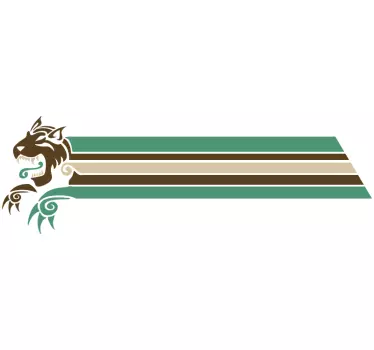 Lakókocsi vonalak jármű matrica - TenStickers