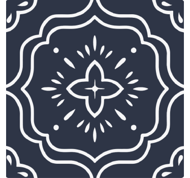 Éjféli geometrikus mozaik csempematrica - TenStickers
