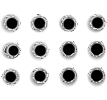 Golyólyukak jármű matrica - TenStickers
