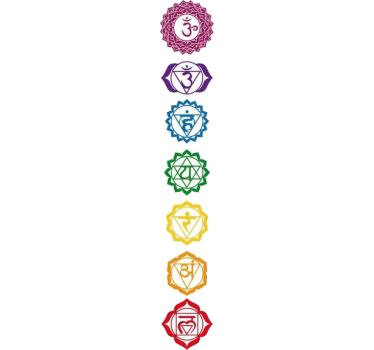 Szivárvány csakra szimbólumok sport matrica - TenStickers