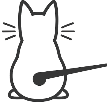 Mozgó farokkal rendelkező macska autó matrica - TenStickers