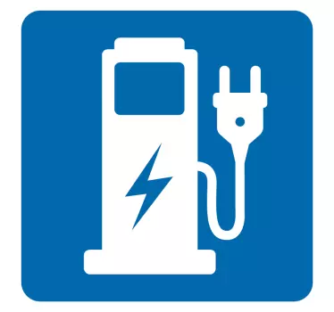 Elektromos töltési pont jelző matrica - TenStickers