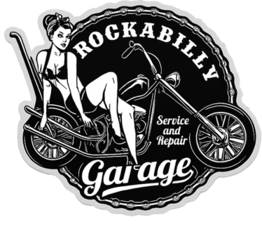Classic chopper silhouette motoros matrica - TenStickers