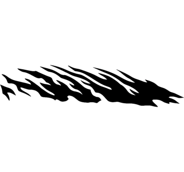 Tribal egyszínű csíkos autó matrica - TenStickers