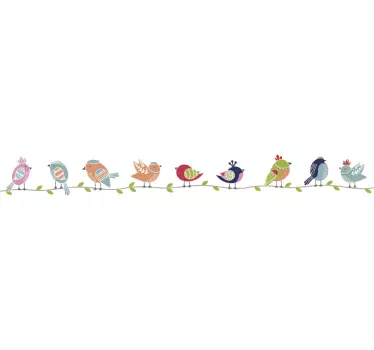 Színes madarak madár fal matrica - TenStickers