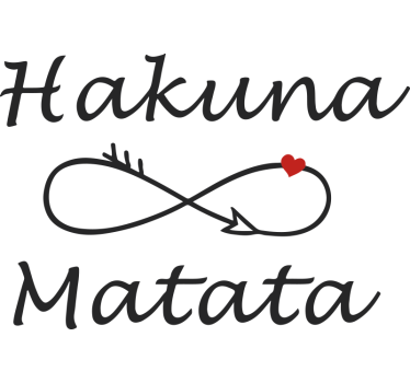 Hakuna matata feliratú lakókocsi matrica - TenStickers