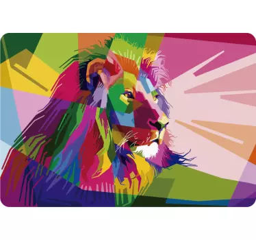 Tigris kaleidoszkóp laptop matrica - TenStickers