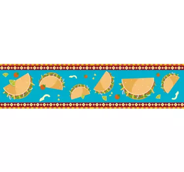 Színes taco minta csempematrica - TenStickers