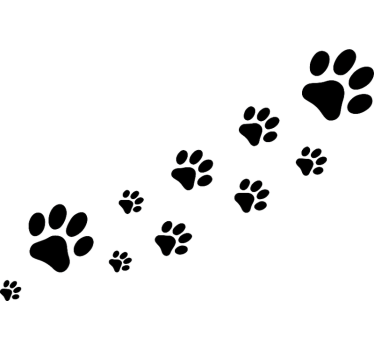 Cuki mancsnyom autó matrica - TenStickers