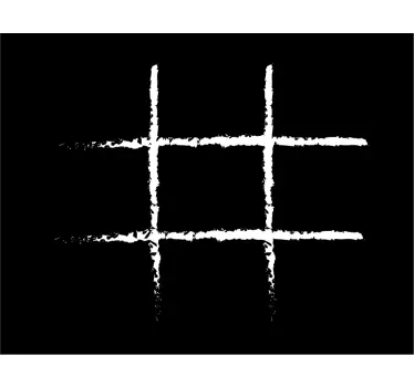 Tic tac toe tábla gyermek hálószoba fal matrica - TenStickers