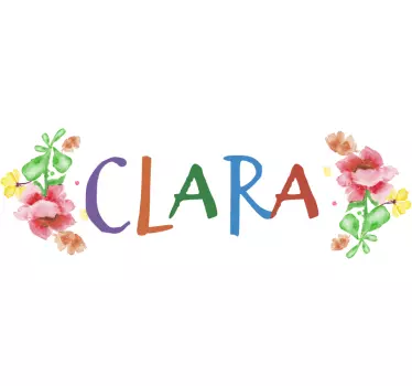 Virágok neve kerékpáros matrica - TenStickers