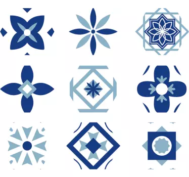 Színes hatszög vinil matrica padlólap - TenStickers