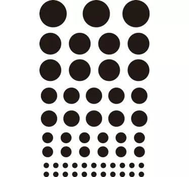 Pontok a kerékpáros jármű matricájához - TenStickers