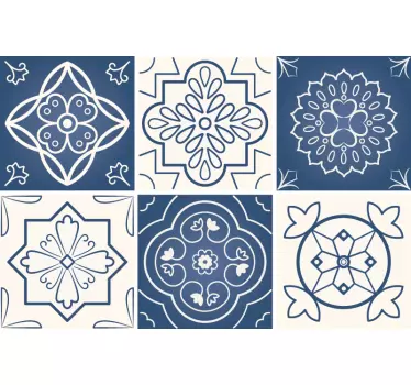 Díszítő csempe matrica nappali fal dekoráció - TenStickers