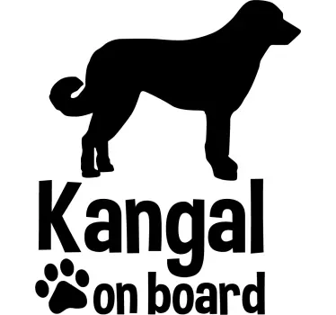 Kangal a fedélzeten állatfal matrica - TenStickers