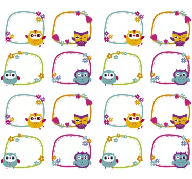 Címkék könyvekhez és notebookokhoz oktatási falmatrica - TenStickers