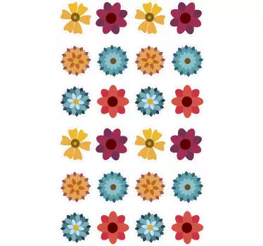 Virágok autó matrica - TenStickers