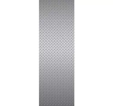 Acél textúra hűtőszekrény wrap - TenStickers