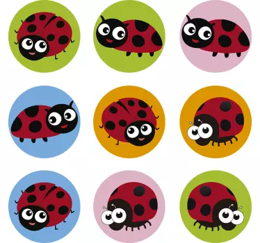 Katicabogár autó matrica - TenStickers