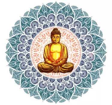 Dekoratív csakra buddha falimatrica - TenStickers