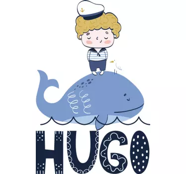 Egyedi matróz rajz tengeri matrica - TenStickers