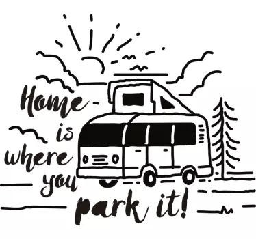 Otthon van, ahol parkolhat - TenStickers
