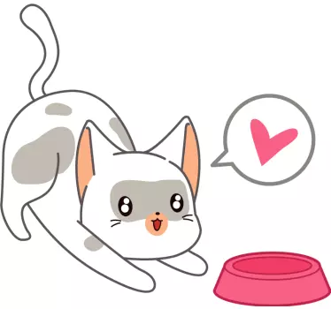 Macska tartály autó matrica - TenStickers